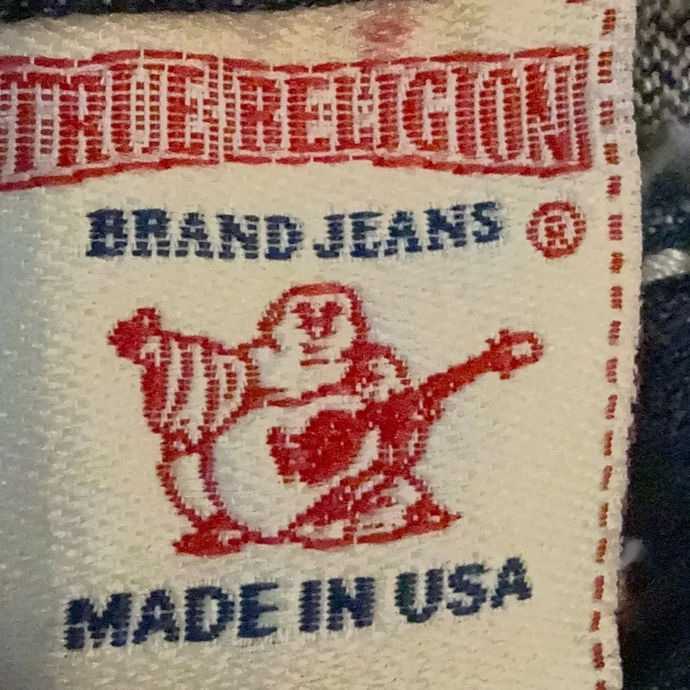 True Religion Men’s Jeans Billy Giant Big T Seat Sz 34/29